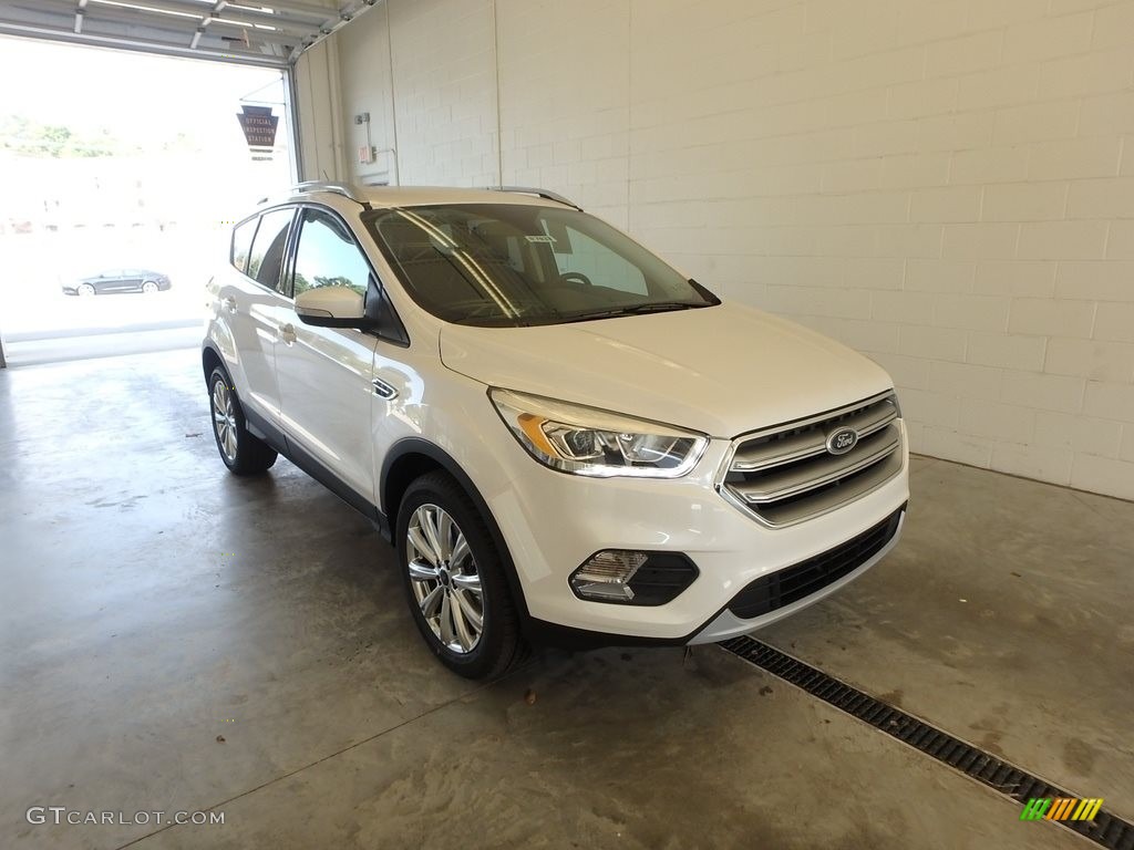 2017 Escape Titanium 4WD - White Platinum / Charcoal Black photo #1