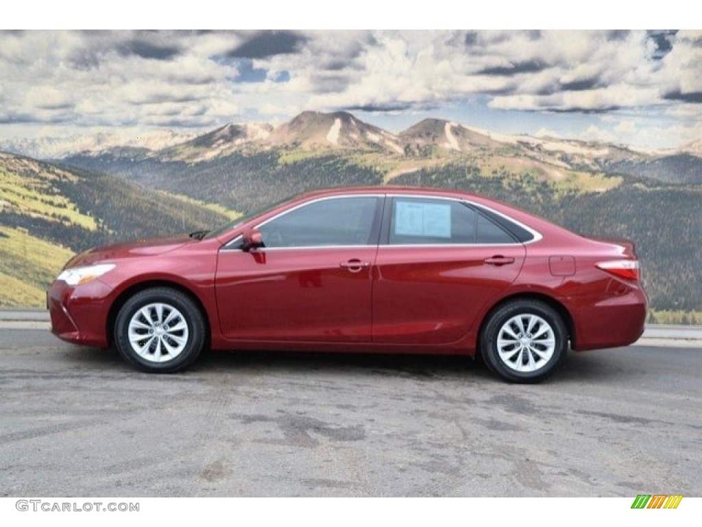 2015 Camry LE - Ruby Flare Pearl / Black photo #6