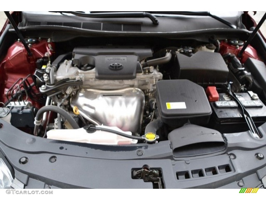 2015 Camry LE - Ruby Flare Pearl / Black photo #27
