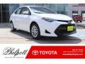 2018 Super White Toyota Corolla LE  photo #1