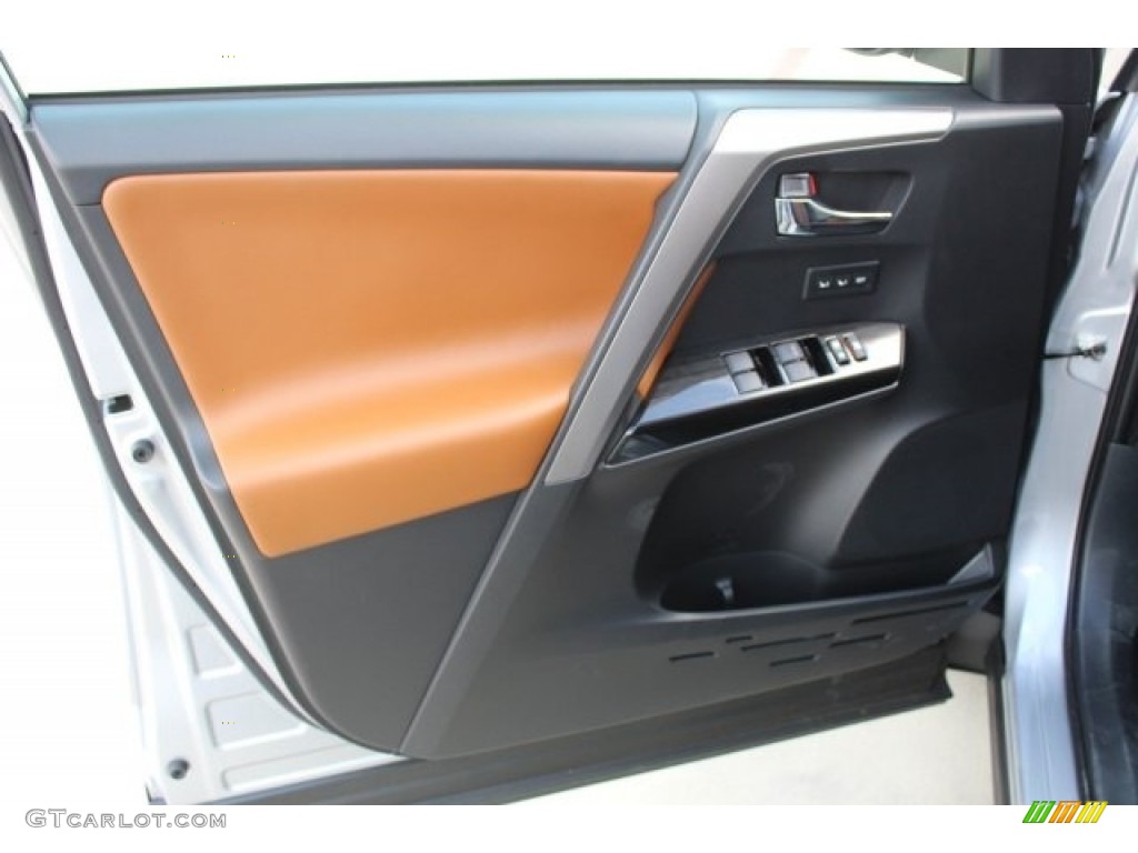 2018 Toyota RAV4 Limited AWD Hybrid Cinnamon Door Panel Photo #122978502