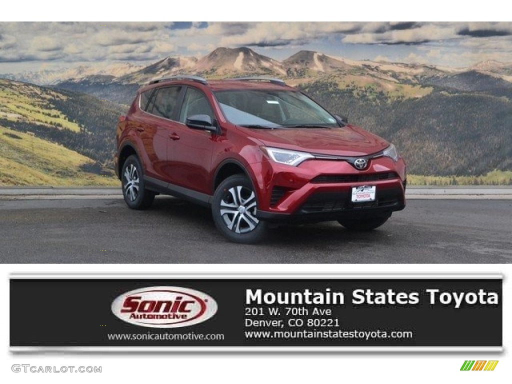 2018 RAV4 LE AWD - Ruby Flare Pearl / Black photo #1