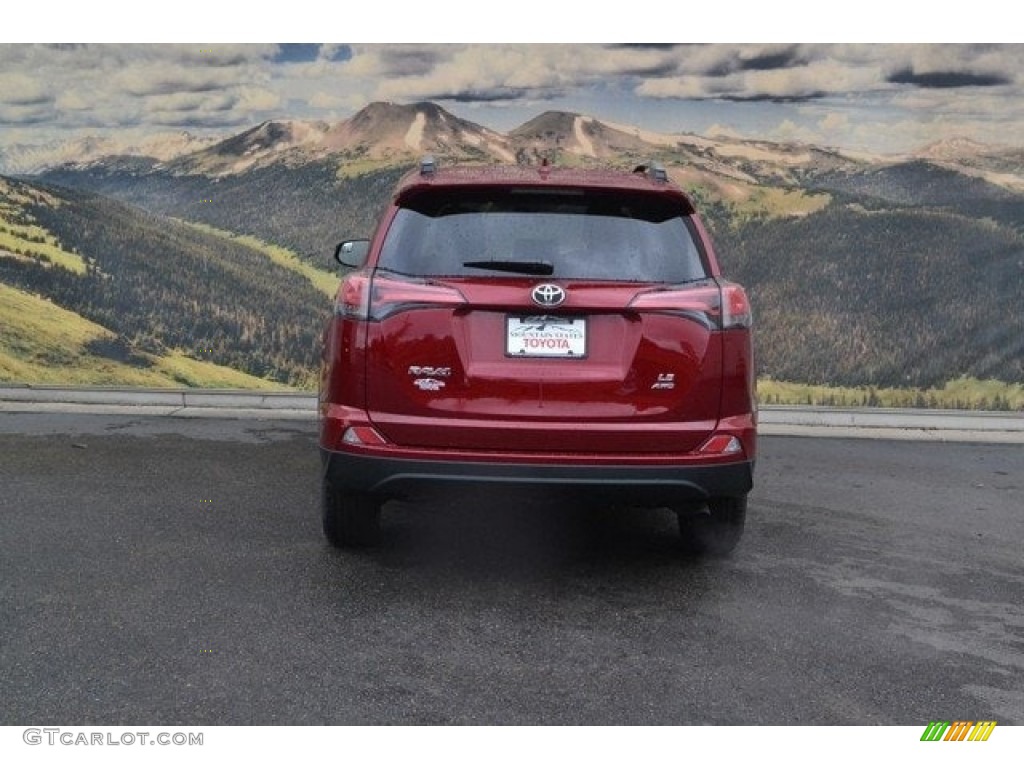 2018 RAV4 LE AWD - Ruby Flare Pearl / Black photo #4