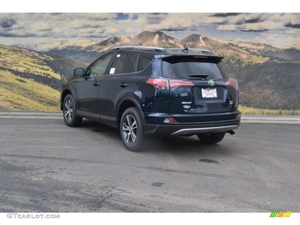 2018 RAV4 XLE AWD - Galactic Aqua Mica / Black photo #3