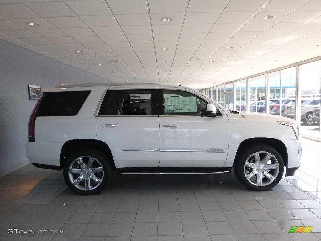 Crystal White Tricoat 2018 Cadillac Escalade Luxury 4WD Exterior Photo #122981040