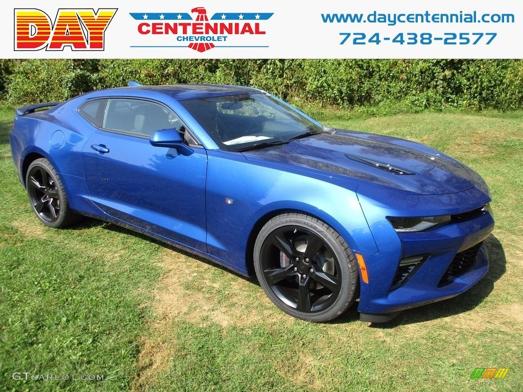 2018 Camaro SS Coupe - Hyper Blue Metallic / Jet Black photo #1