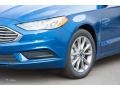 2017 Lightning Blue Ford Fusion SE  photo #2