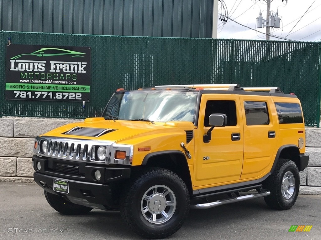 2005 H2 SUV - Yellow / Ebony Black photo #99