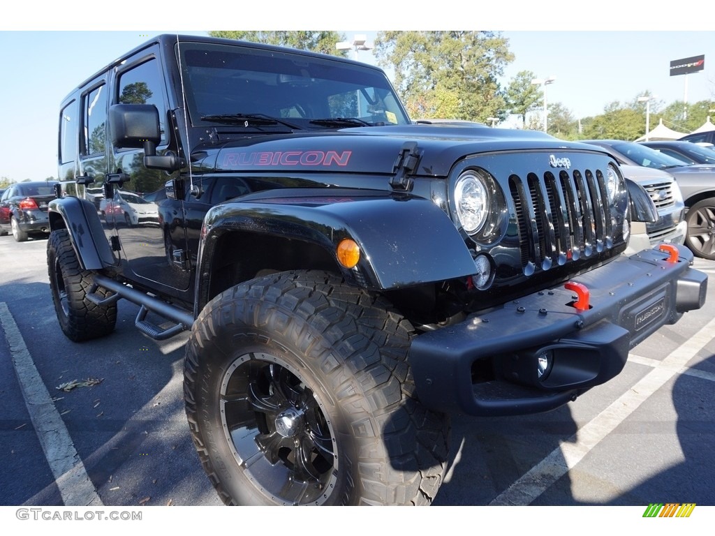 2017 Wrangler Unlimited Rubicon 4x4 - Black / Black photo #4