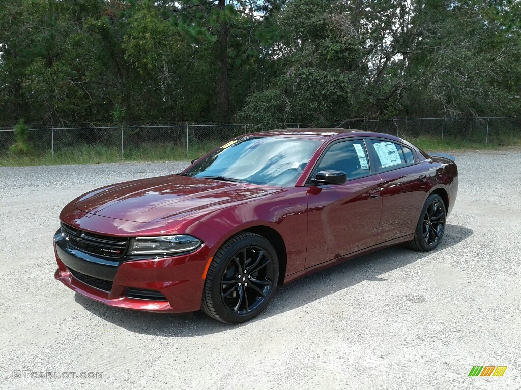 2018 Charger SXT - Octane Red Pearl / Black photo #1