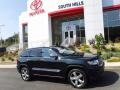 2013 Black Forest Green Pearl Jeep Grand Cherokee Overland 4x4  photo #2