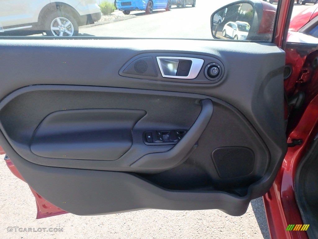 2014 Fiesta Titanium Sedan - Ruby Red / Charcoal Black photo #12
