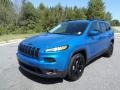 2018 Hydro Blue Pearl Jeep Cherokee Latitude  photo #2