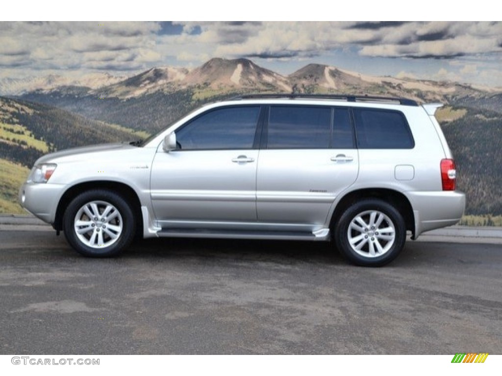 2007 Highlander Hybrid Limited 4WD - Millenium Silver Metallic / Ash Gray photo #6