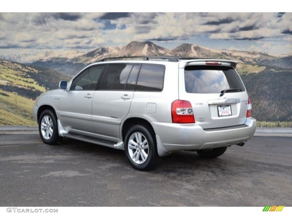 2007 Highlander Hybrid Limited 4WD - Millenium Silver Metallic / Ash Gray photo #8