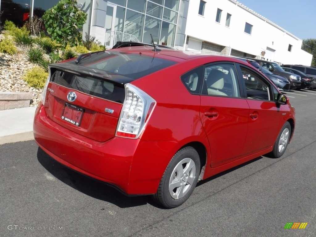 2010 Prius Hybrid III - Barcelona Red Metallic / Bisque photo #10