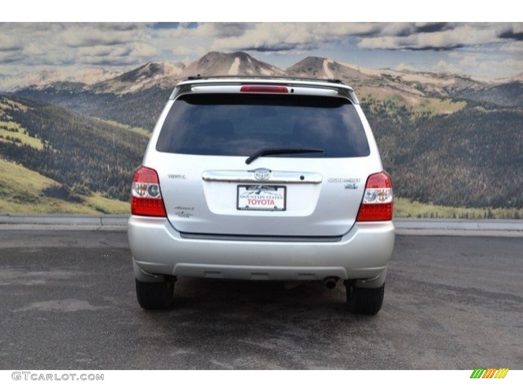 2007 Highlander Hybrid Limited 4WD - Millenium Silver Metallic / Ash Gray photo #9