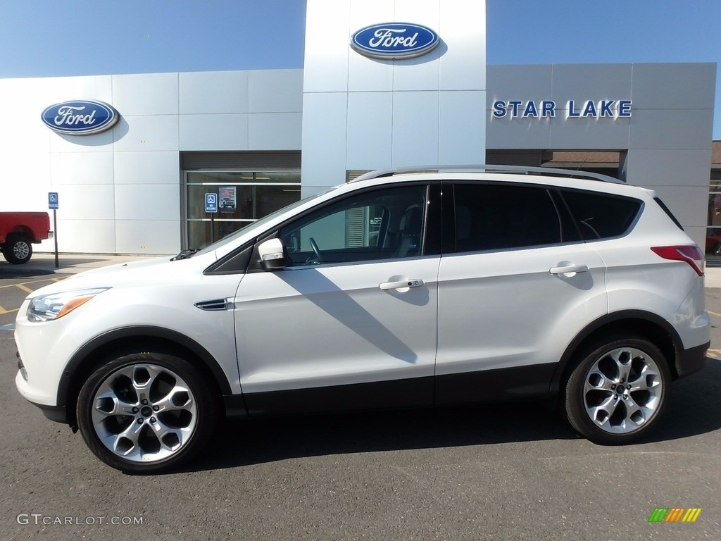 2015 Escape Titanium 4WD - White Platinum Metallic Tri-Coat / Charcoal Black photo #1