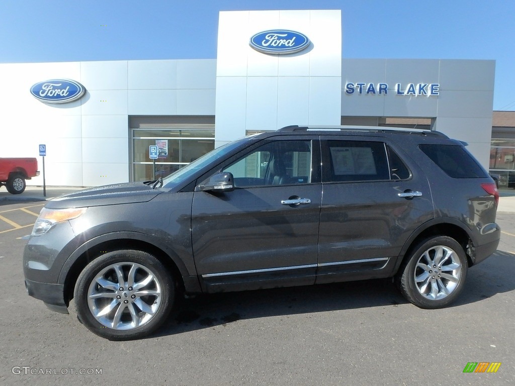 2015 Explorer XLT 4WD - Magnetic / Charcoal Black photo #1