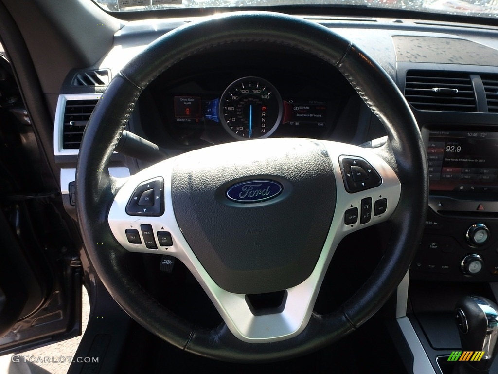 2015 Explorer XLT 4WD - Magnetic / Charcoal Black photo #18