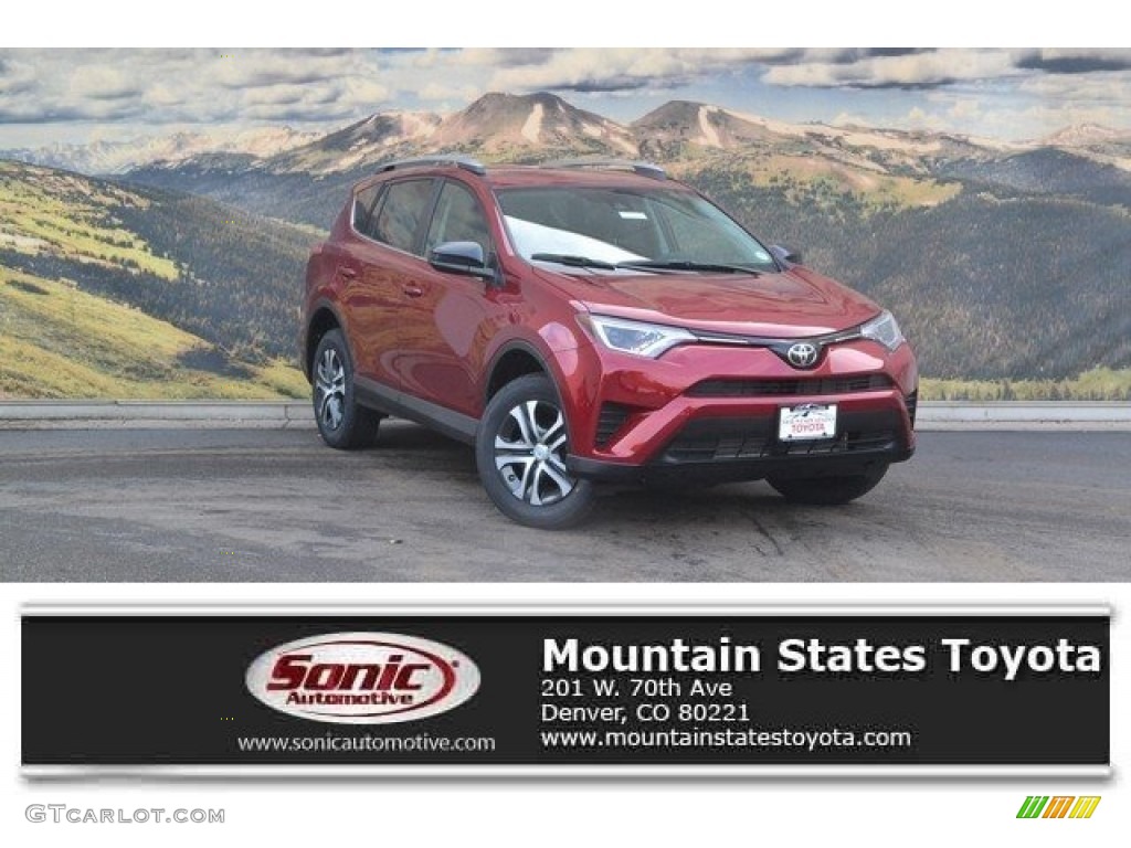 2018 RAV4 LE AWD - Ruby Flare Pearl / Black photo #1