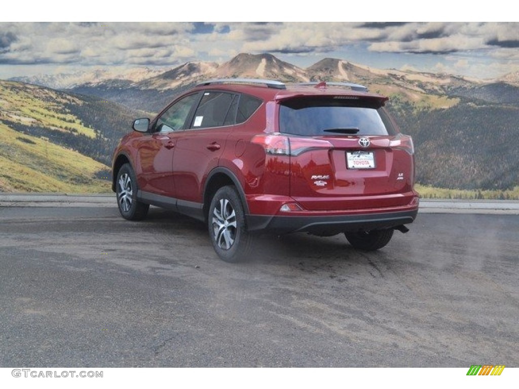 2018 RAV4 LE AWD - Ruby Flare Pearl / Black photo #3