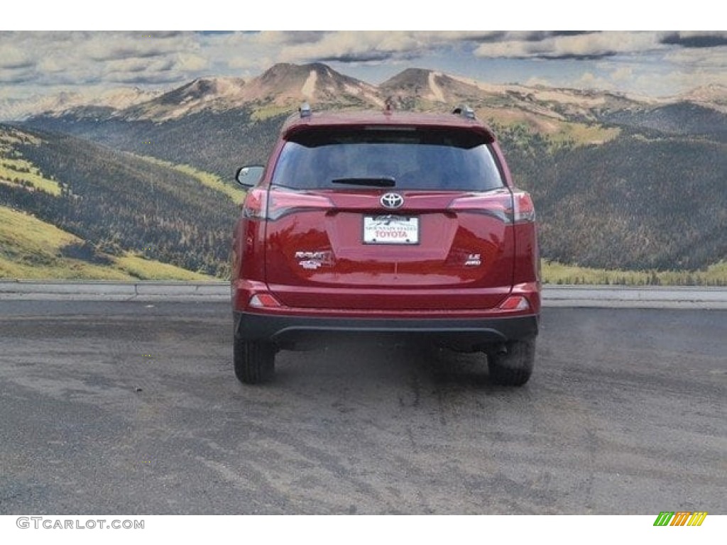2018 RAV4 LE AWD - Ruby Flare Pearl / Black photo #4