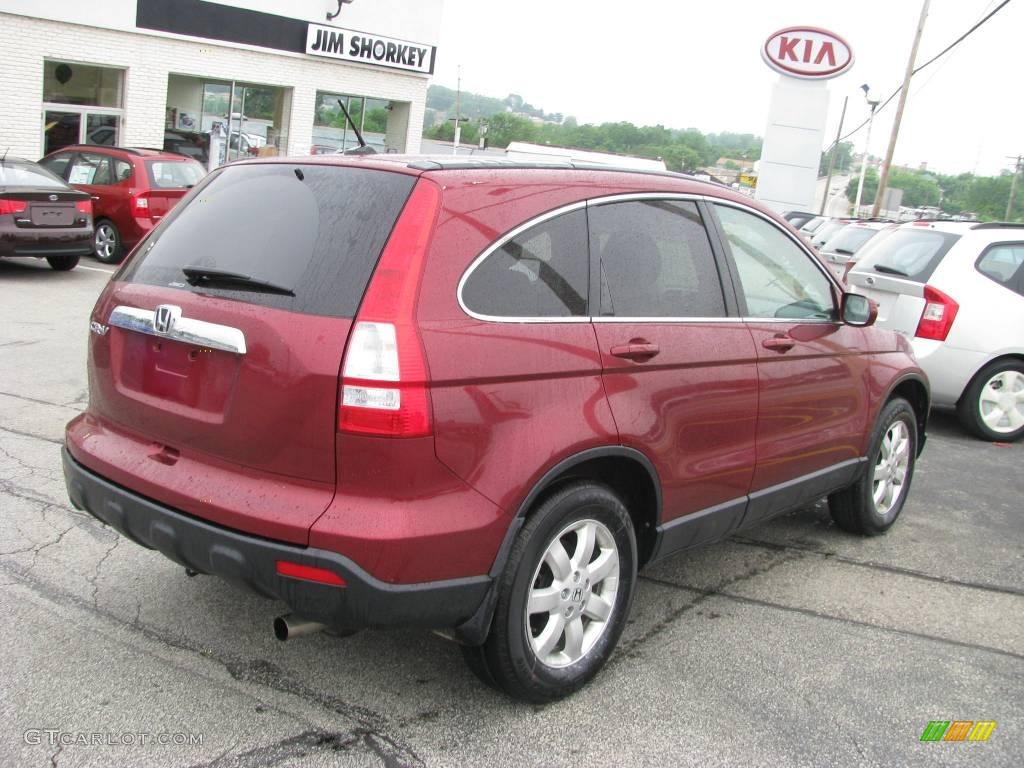 2007 CR-V EX-L 4WD - Tango Red Pearl / Gray photo #3