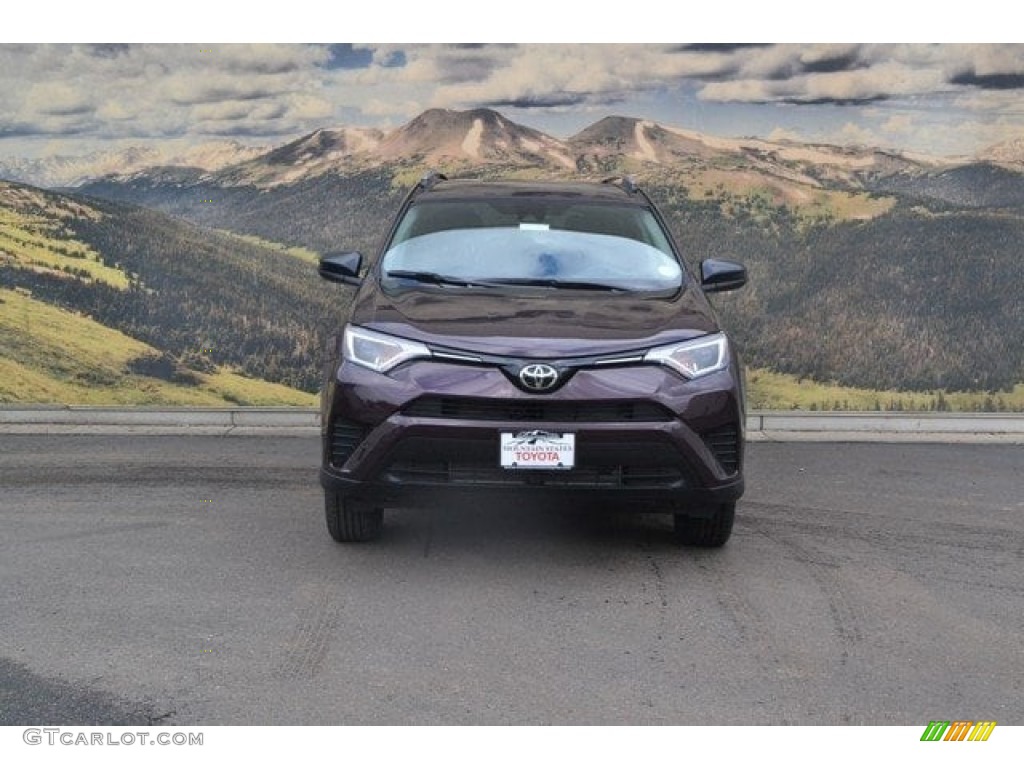 2018 RAV4 LE AWD - Black Current Metallic / Black photo #2