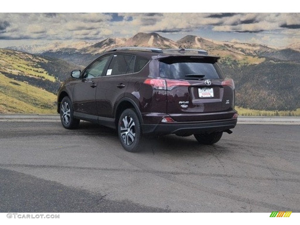 2018 RAV4 LE AWD - Black Current Metallic / Black photo #3