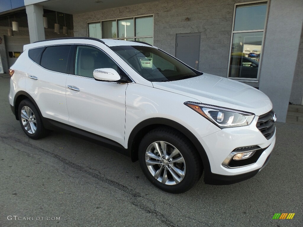 2018 Santa Fe Sport 2.0T AWD - Pearl White / Beige photo #1