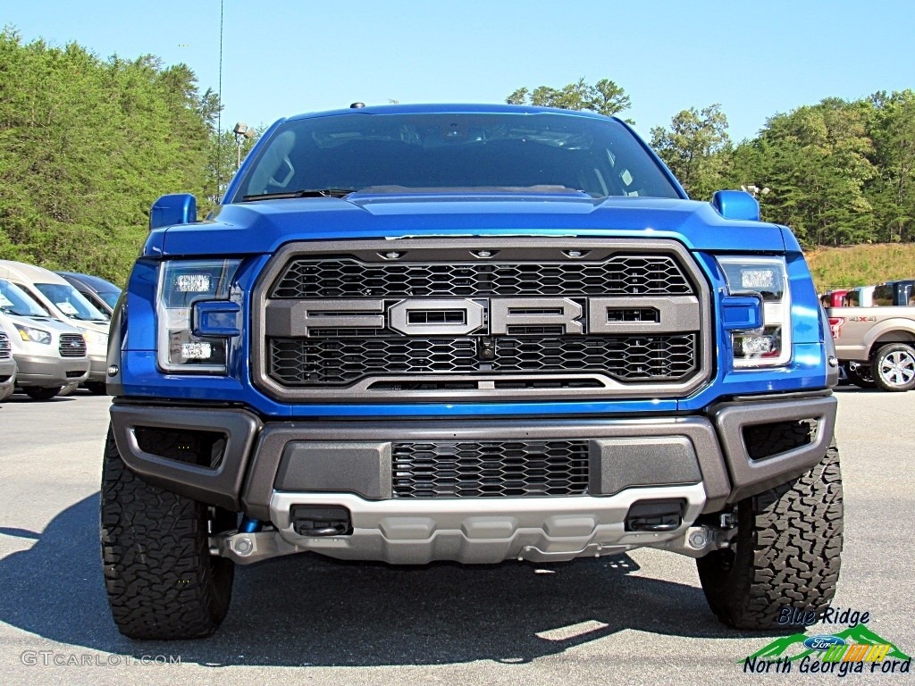 2018 F150 SVT Raptor SuperCrew 4x4 - Lightning Blue / Black photo #8