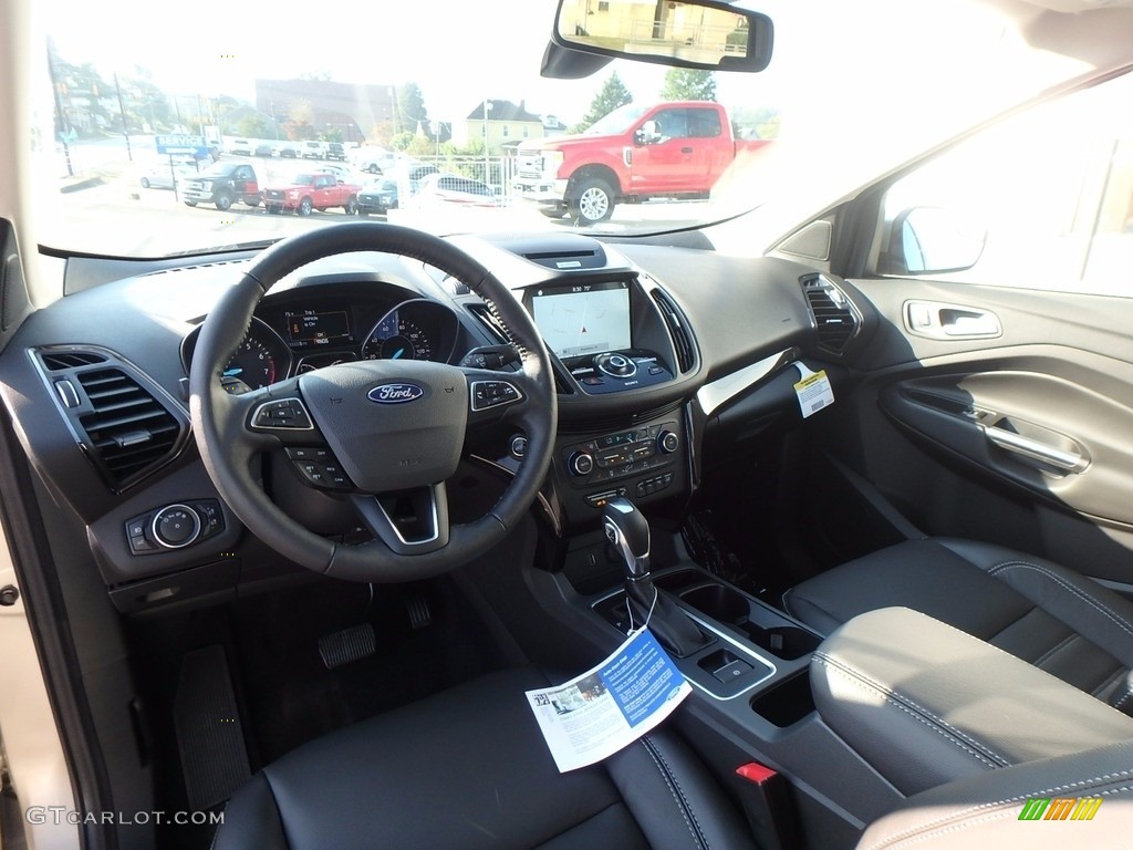 Charcoal Black Interior 2018 Ford Escape Titanium 4WD Photo #122998128