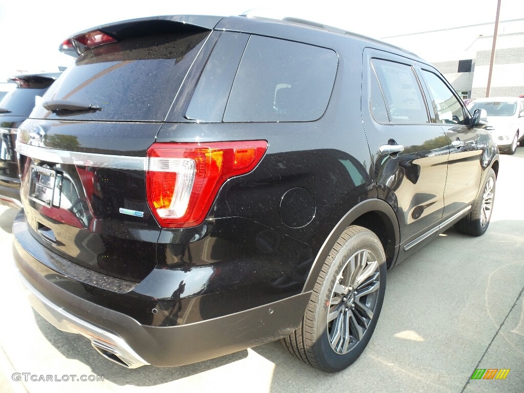 2017 Explorer Platinum 4WD - Shadow Black / Ebony Black photo #3