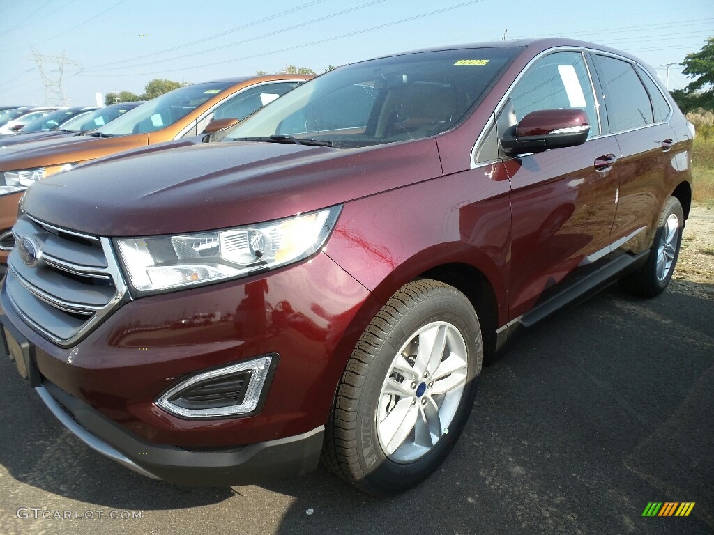 2017 Edge SEL AWD - Burgundy Velvet Metallic / Dune photo #1