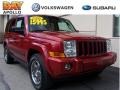 2006 Inferno Red Pearl Jeep Commander 4x4  photo #1