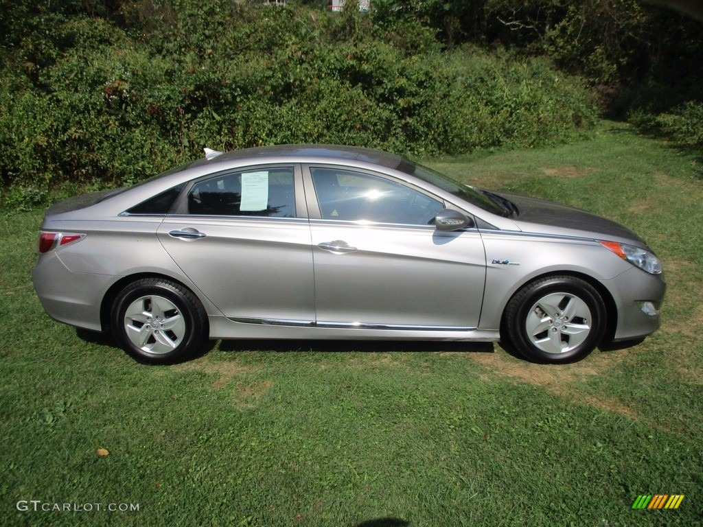 2011 Sonata Hybrid - Hyper Silver Metallic / Gray photo #2