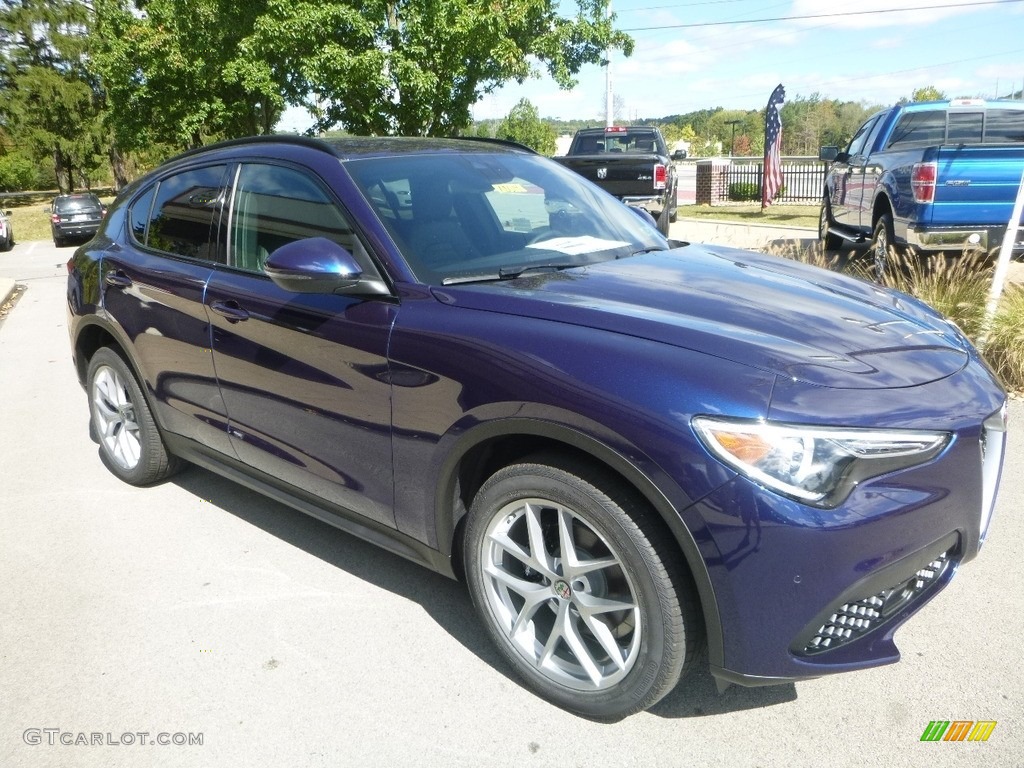 Montecarlo Blue Metallic 2018 Alfa Romeo Stelvio Ti AWD Exterior Photo #123003255