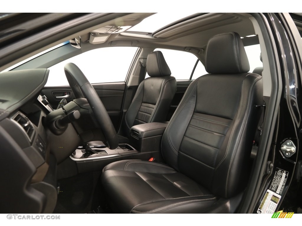 2015 Camry XLE V6 - Attitude Black Metallic / Black photo #5