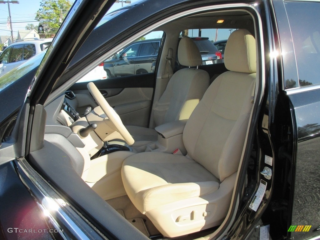 2015 Rogue SV AWD - Super Black / Almond photo #15