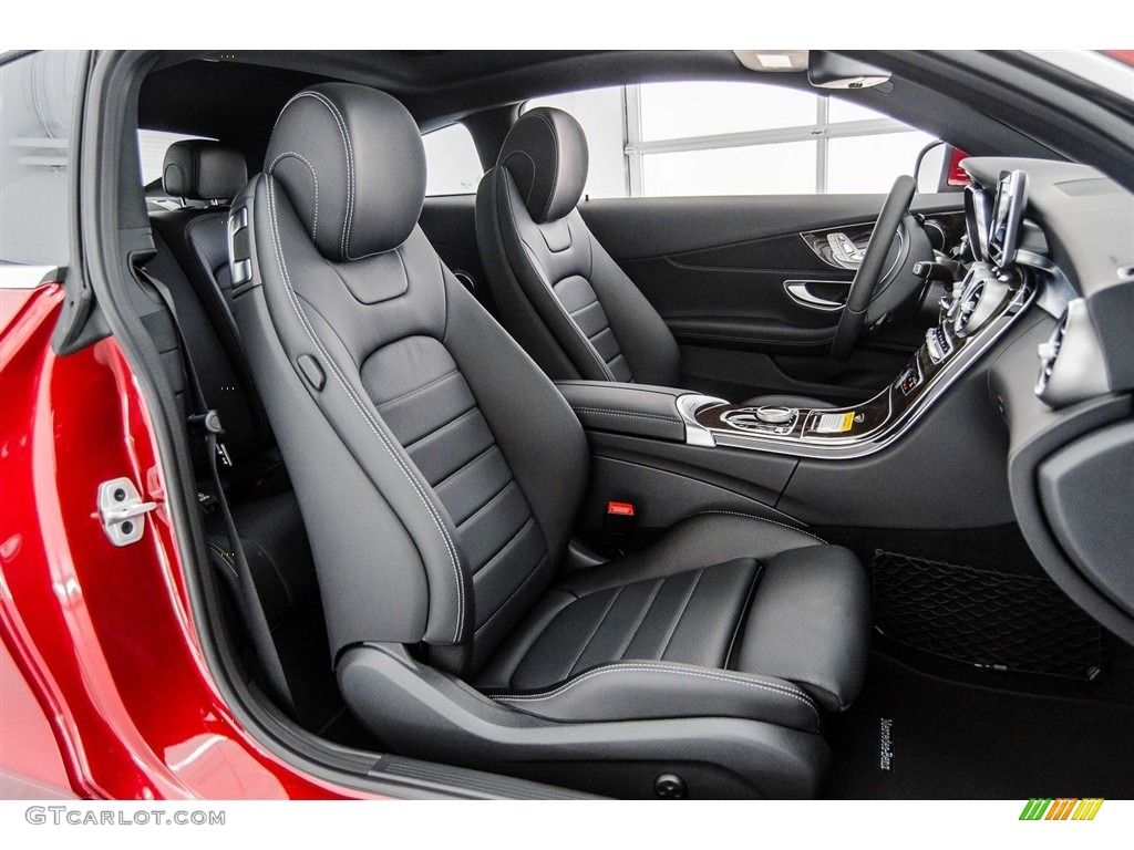 Black Interior 2018 Mercedes-Benz C 300 Coupe Photo #123004941