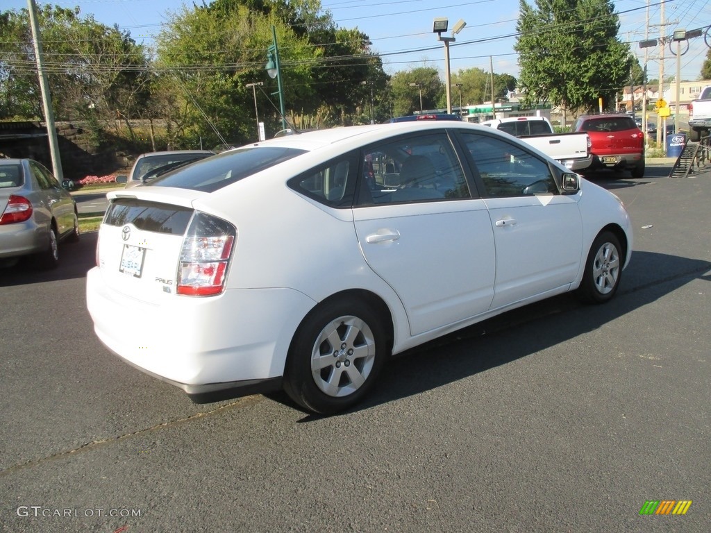 2005 Prius Hybrid - Super White / Gray/Burgundy photo #6