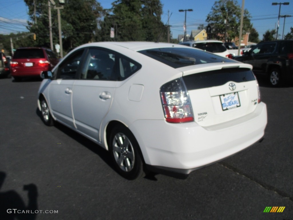 2005 Prius Hybrid - Super White / Gray/Burgundy photo #8