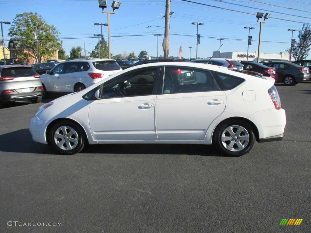 2005 Prius Hybrid - Super White / Gray/Burgundy photo #9