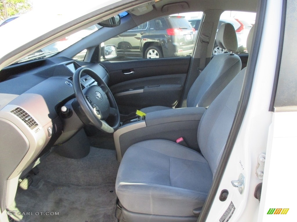 2005 Prius Hybrid - Super White / Gray/Burgundy photo #13