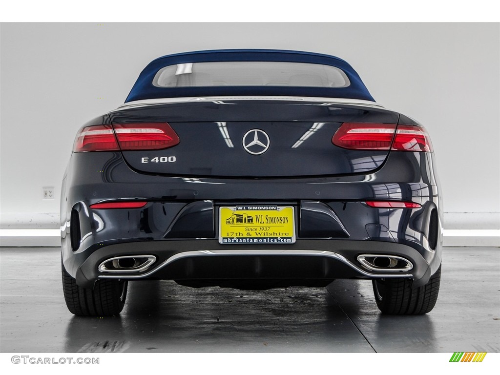 2018 E 400 Convertible - Lunar Blue Metallic / Macchiato Beige/Yacht Blue photo #4