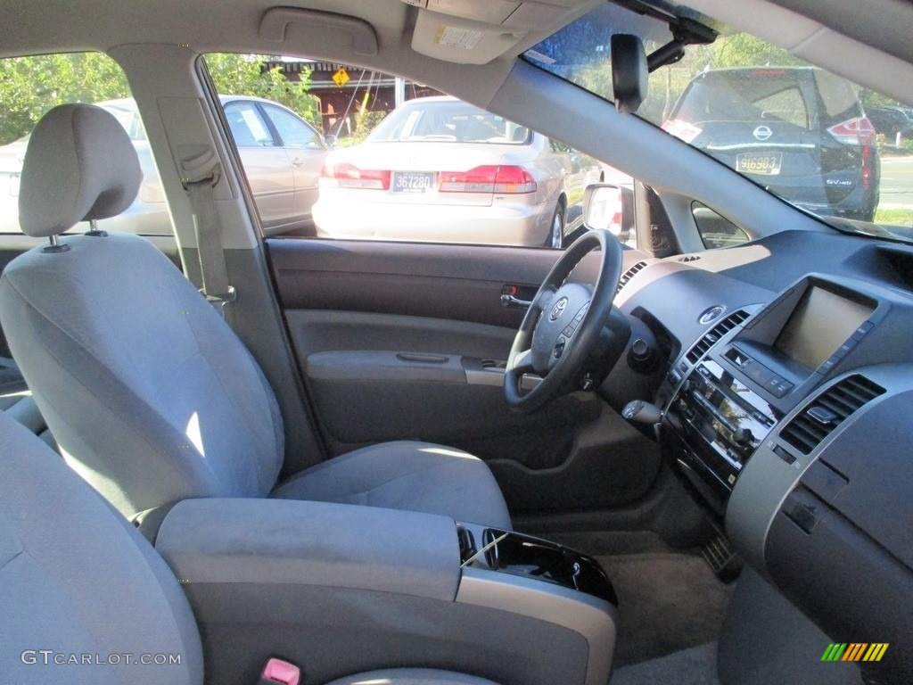 2005 Prius Hybrid - Super White / Gray/Burgundy photo #17