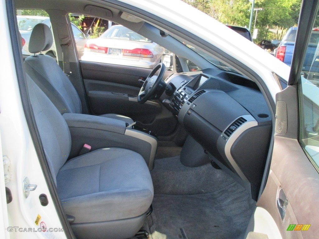 2005 Prius Hybrid - Super White / Gray/Burgundy photo #18