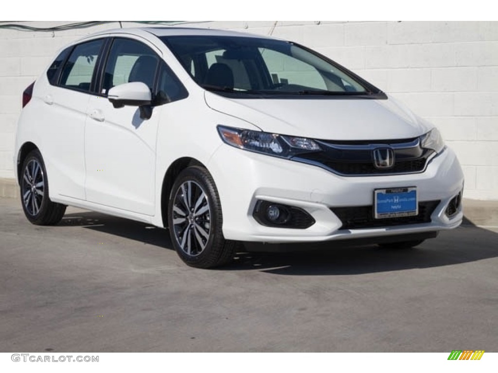 White Orchid Pearl 2018 Honda Fit EX-L Exterior Photo #123007035
