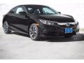 Crystal Black Pearl 2017 Honda Civic LX Coupe